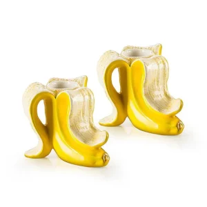 Set De 2 Bougeoirs Banane-DONKEY PRODUCTS Fashion