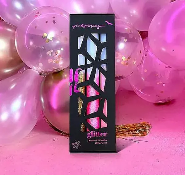 Set De 3 Bougies Dip Dye Xmas Glitter - Diamonds In The Sky-PINK STORIES Cheap