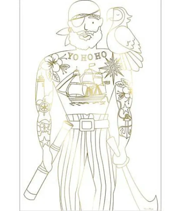 Set De 2 Posters A Colorier - Pirate-MERI MERI Cheap