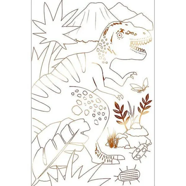 Set De 2 Posters A Colorier - Dinosaures-MERI MERI Discount