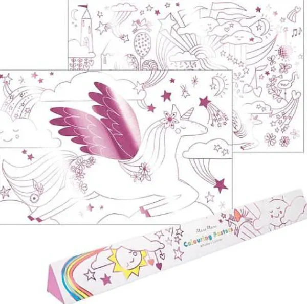 Set De 2 Posters A Colorier - Licorne-MERI MERI Fashion