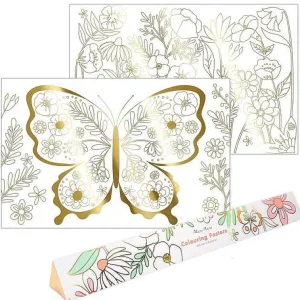 Set De 2 Posters A Colorier - Papillon-MERI MERI Best