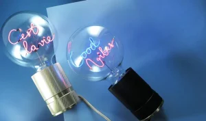 Socle Pour Ampoule Message Noir - H 15 Cm-ELEMENTS LIGHTING Flash Sale