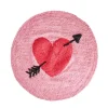 Tapis Coeur Rose-RICE Outlet