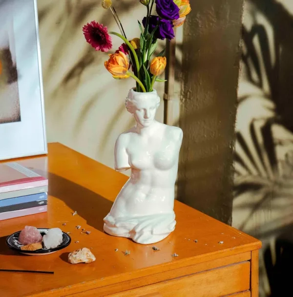 Vase Venus H 31 Cm - Blanc-DOIY (MANTA) Best Sale