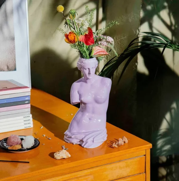 Vase Venus H 31 Cm - Lila-DOIY (MANTA) Store